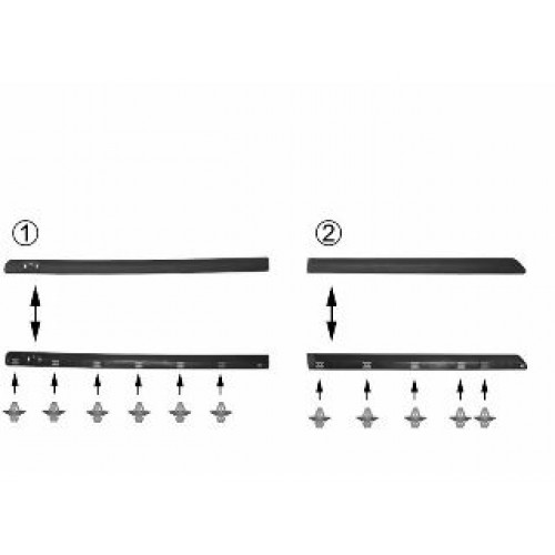 Φάσα Πόρτας RENAULT CLIO 1996 - 1998 Εμπρός Αριστερά 010706562