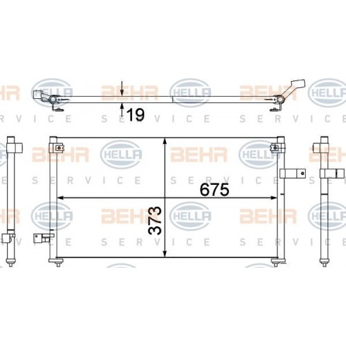 Ψυγείο A/C (Εξωτερικό) SUBARU FORESTER 2000 - 2002 ( SF ) 012606400