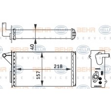 Ψυγείο Καλοριφέρ FIAT FIORINO 1997 - 2001 ( 146 ) 012806500