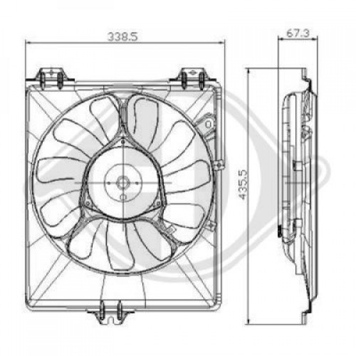 Βεντιλατέρ Νερού FIAT SEDICI 2007 - 2010 014106460