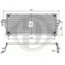 Ψυγείο A/C (Εξωτερικό) NISSAN ALMERA 1998 - 2000 ( N15 ) 015906400