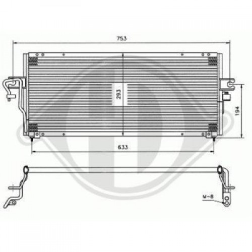 Ψυγείο A/C (Εξωτερικό) NISSAN ALMERA 1998 - 2000 ( N15 ) 015906400