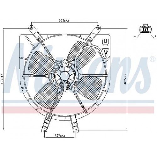 Βεντιλατέρ Νερού HONDA CIVIC 1999 - 2001 ( EJ / K / M ) ( MB / C ) 016206440