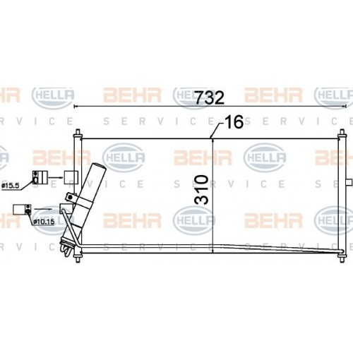 Ψυγείο A/C (Εξωτερικό) NISSAN ALMERA 2002 - 2006 ( N16 ) 018906420