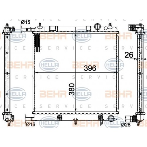 Ψυγείο Νερού CITROEN C2 2003 - 2008 ( JM ) 019506320