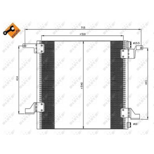 Ψυγείο A/C (Εξωτερικό) MERCEDES M-CLASS 1998 - 2002 ( W163 ) 019906400