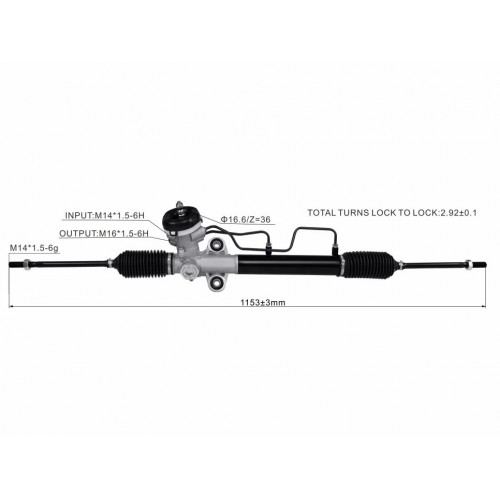 Κρεμαργιέρα Υδραυλική HYUNDAI ACCENT 2003 - 2005 ( CG ) ( LC2 ) SR22020 Κρεμαργιέρα Υδραυλική HYUNDAI ACCENT 2003 - 2005 ( CG ) ( LC2 ) SR22020