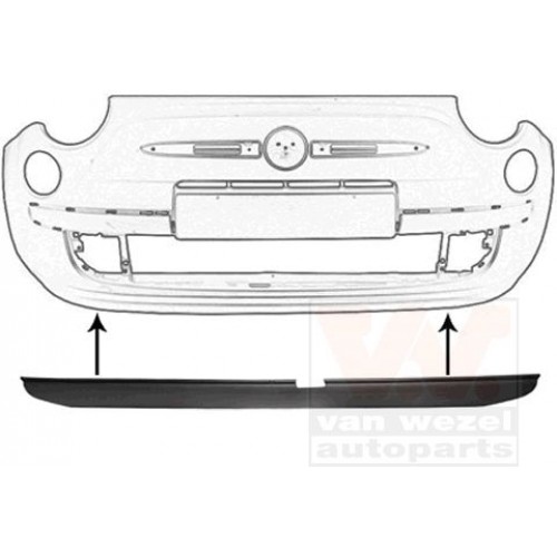 Σπόιλερ Προφυλακτήρα FIAT 500 2007 - 2015 020206370