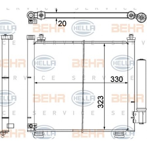 Ψυγείο A/C (Εξωτερικό) SUZUKI IGNIS 2003 - 2008 ( RM ) 020406420