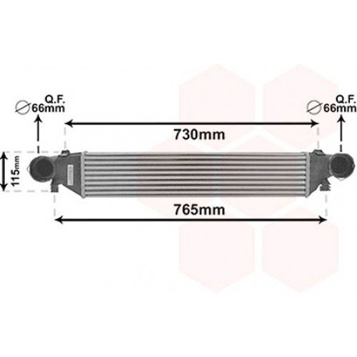 Ψυγείο Intercooler MERCEDES CLK 2002 - 2005 ( C209 ) 020506210 Ψυγείο Intercooler MERCEDES CLK 2002 - 2005 ( C209 ) 020506210