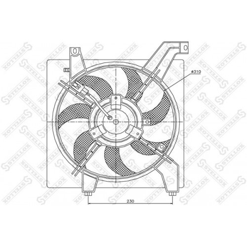 Βεντιλατέρ Νερού HYUNDAI GETZ 2002 - 2005 ( TB ) 022106440