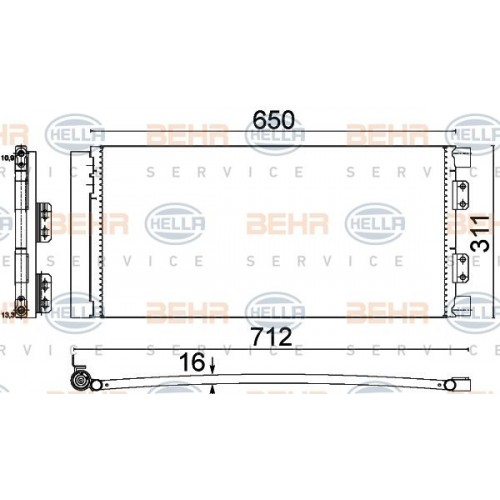 Ψυγείο A/C (Εξωτερικό) LANDROVER FREELANDER 1998 - 2003 ( LN ) 022906400