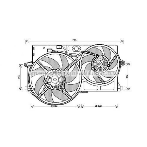 Βεντιλατέρ Νερού CITROEN JUMPY 1995 - 2003 ( I ) ( U6U ) 024806450