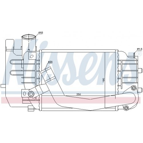 Ψυγείο Intercooler TOYOTA YARIS 2006 - 2009 ( KL9 ) 025206200