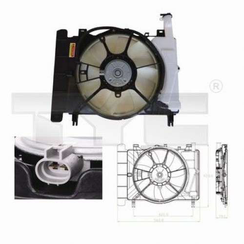 Βεντιλατέρ Νερού TOYOTA YARIS 2006 - 2009 ( KL9 ) 025206440 Βεντιλατέρ Νερού TOYOTA YARIS 2006 - 2009 ( KL9 ) 025206440