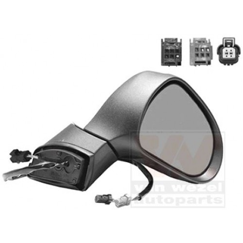 Καθρέπτης Ηλεκτρικός Θερμαινόμενος Βαφόμενος PEUGEOT 207 2006 - 2009 Δεξιά 027007501