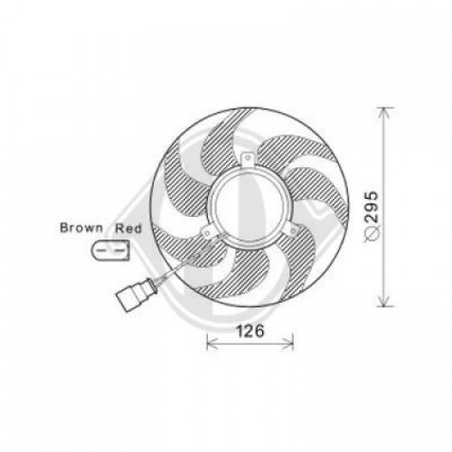 Βεντιλατέρ A/C SEAT LEON 2005 - 2009 ( 1P ) 028106470