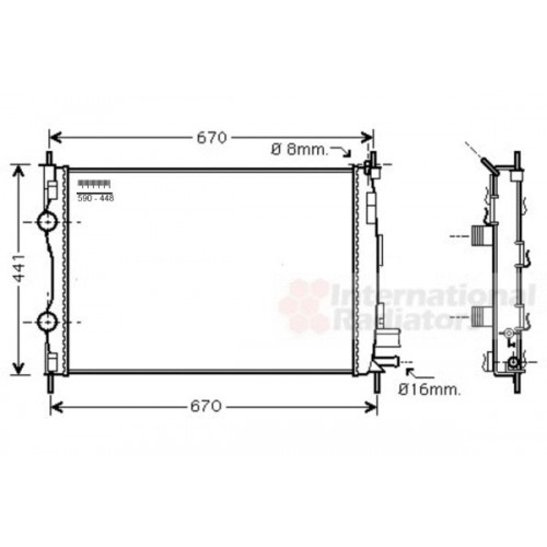 Ψυγείο Νερού OPEL COMBO 2004 - 2010 028606300