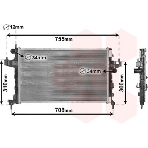 Ψυγείο Νερού OPEL COMBO 2000 - 2004 028606330