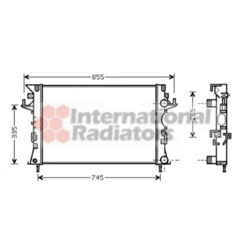 Ψυγείο Νερού RENAULT ESPACE 2003 - 2006 ( JK0 ) ( JK1 ) 028806310