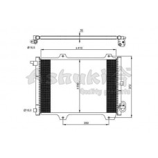 Ψυγείο A/C (Εξωτερικό) SUBARU JUSTY 2004 - 2008 ( G3X ) 029906400