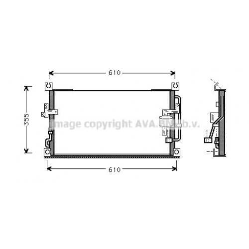 Ψυγείο A/C (Εξωτερικό) MITSUBISHI L200 1999 - 2001 ( K60T ) ( K70T ) 030306410