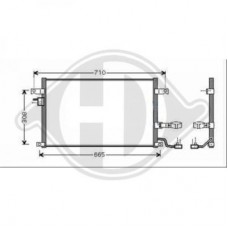 Ψυγείο A/C (Εξωτερικό) CHEVROLET-DAEWOO LACETTI 2004 - 2005 ( J200 ) 032206400