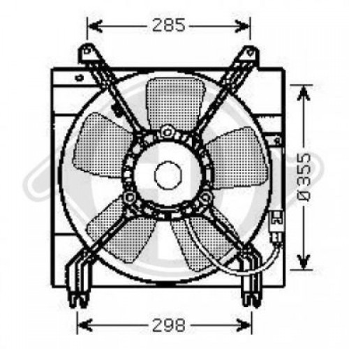 Βεντιλατέρ Νερού CHEVROLET-DAEWOO LACETTI 2004 - 2005 ( J200 ) 032206460