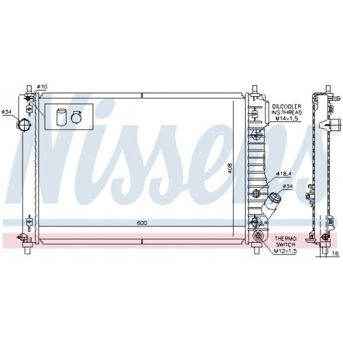 Ψυγείο Νερού CHEVROLET-DAEWOO AVEO 2008 - 2011 ( T250 ) 032506300