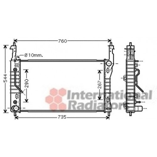 Ψυγείο Νερού OPEL ANTARA 2006 - 2010 035906320