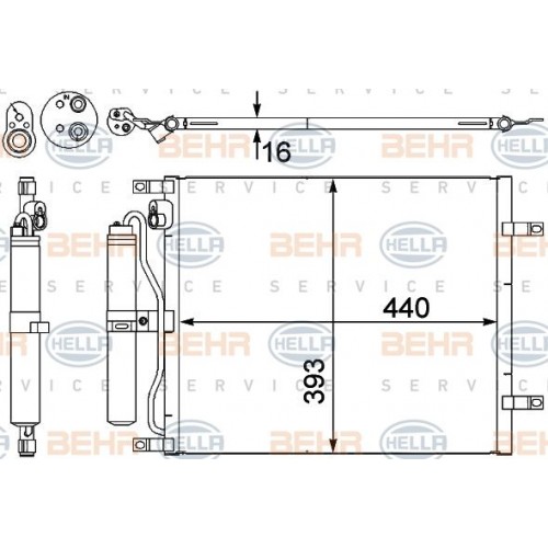 Ψυγείο A/C (Εξωτερικό) NISSAN NOTE 2005 - 2009 ( E11 ) 036406410