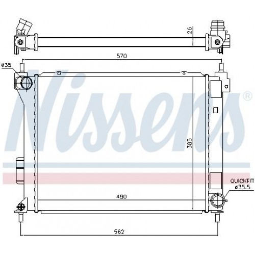 Ψυγείο Νερού HYUNDAI i20 2009 - 2012 036506320