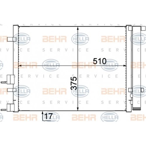 Ψυγείο A/C (Εξωτερικό) HYUNDAI i20 2009 - 2012 036506410