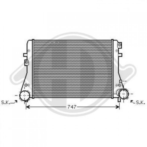 Ψυγείο Intercooler VW GOLF PLUS 2005 - 2009 Mk5 ( 5M1 - 521 ) 036606200