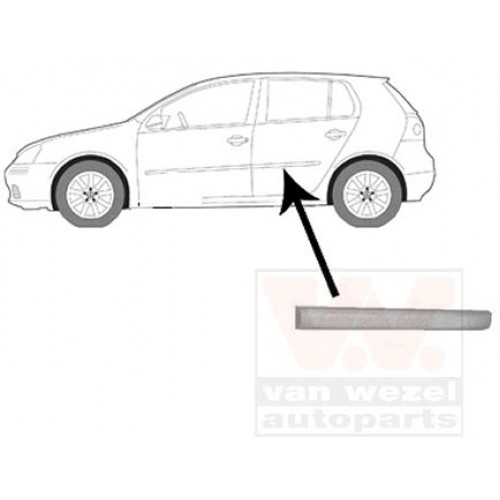 Φάσα Πόρτας Βαφόμενο VW GOLF PLUS 2005 - 2009 Mk5 ( 5M1 - 521 ) Πίσω Αριστερά 036606552