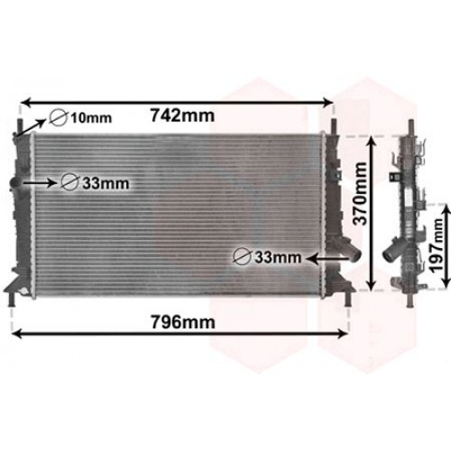 Ψυγείο Νερού FORD FOCUS 2008 - 2011 ( MK2B ) 037506300