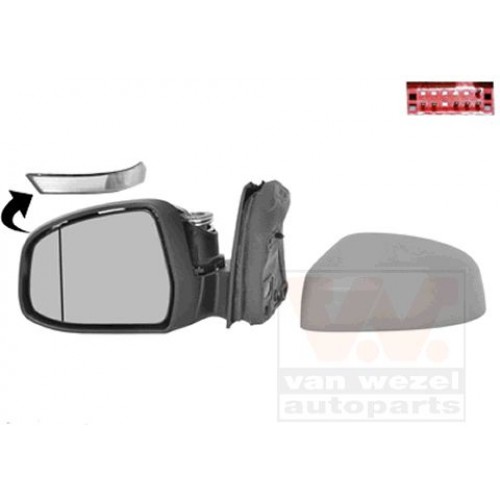 Κρύσταλλο Καθρέφτη Θερμαινόμενο FORD FOCUS 2008 - 2011 ( MK2B ) Αριστερά 037507602