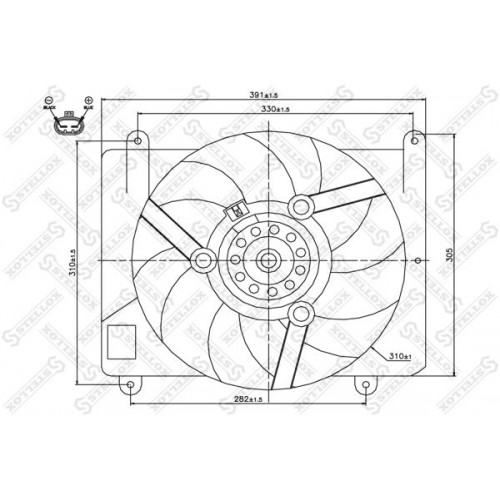 Βεντιλατέρ Νερού FIAT PUNTO 1994 - 1999 ( 176 ) 037906460