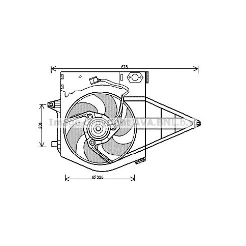 Βεντιλατέρ Νερού FIAT ULYSSE 1999 - 2002 ( 220 ) 041706440