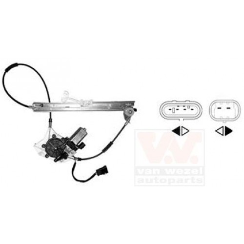 Γρύλος Παραθύρου Ηλεκτρικός Με Μοτέρ LANCIA LYBRA 1999 - 2005 ( 839A ) Εμπρός Δεξιά 041907061