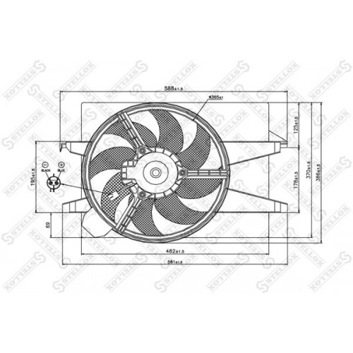 Βεντιλατέρ Νερού FIAT SEICENTO 1998 - 2001 ( 187 ) 043406450