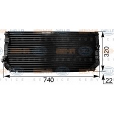 Ψυγείο A/C (Εξωτερικό) TOYOTA COROLLA 2000 - 2002 ( ZE111 ) 043606410