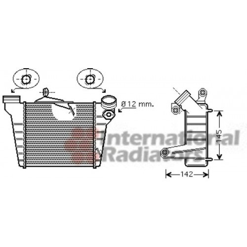 Ψυγείο Intercooler SKODA FABIA 2000 - 2004 ( 6Y ) 043806200