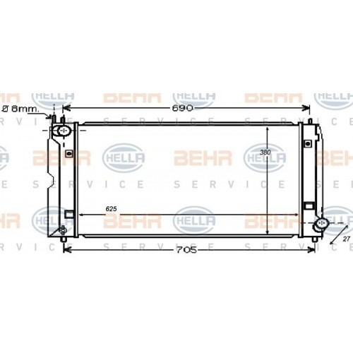 Ψυγείο Νερού TOYOTA COROLLA 2002 - 2004 ( E120 ) 044006320 Ψυγείο Νερού TOYOTA COROLLA 2002 - 2004 ( E120 ) 044006320