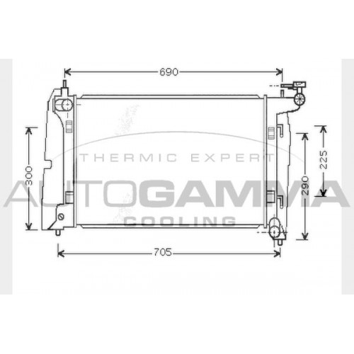Ψυγείο Νερού TOYOTA COROLLA 2002 - 2004 ( E120 ) 044006330
