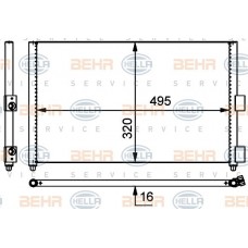 Ψυγείο A/C (Εξωτερικό) FIAT IDEA 2004 - 2007 044206420