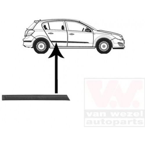 Φάσα Πόρτας OPEL ASTRA 2004 - 2007 ( H ) Πίσω Δεξιά 047106551