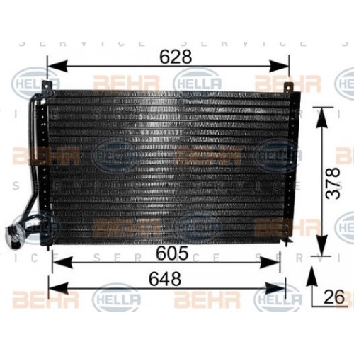 Ψυγείο A/C (Εξωτερικό) OPEL VECTRA 1989 - 1992 ( A ) 047206400