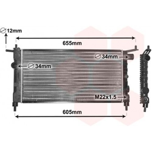 Ψυγείο Νερού OPEL CORSA 1993 - 2000 ( B ) 047906300