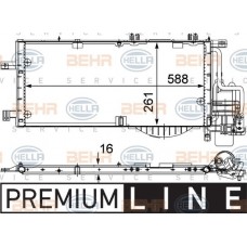Ψυγείο A/C (Εξωτερικό) OPEL TIGRA 2004 - ( B ) 048906430